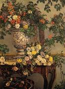 Frederic Bazille Flowers oil on canvas